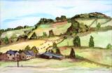 38 - View fom Nupend Barn - Watercolour - Julia Moore.JPG